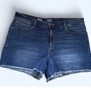 a.n.a Women's Dark Blue Jean Shorts